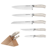 Juego de cuchillos forjados Creamy-Classic de 6 piezas con bloque