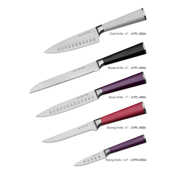 Abs Colorful Handle Kitchen Knife Set